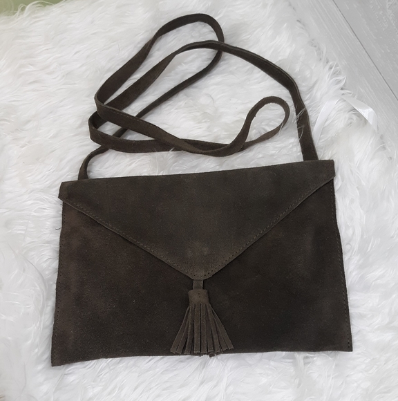 roost Handbags - Roost suede leather tassel shoulder bag purse *P1